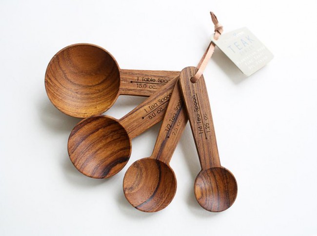 Wooden measuring spoons! Photo courtesy of Merchant No 4.
