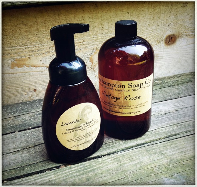 Lavender liquid soap (and a Vintage Rose refill) from the Southampton Soap Company 