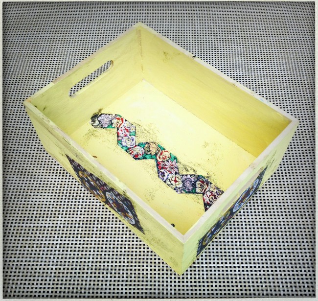 A decorated box-- perfect for storing treasures.