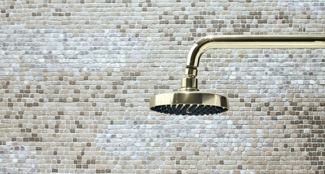 A sublime showerhead. Photo courtesy Waterworks