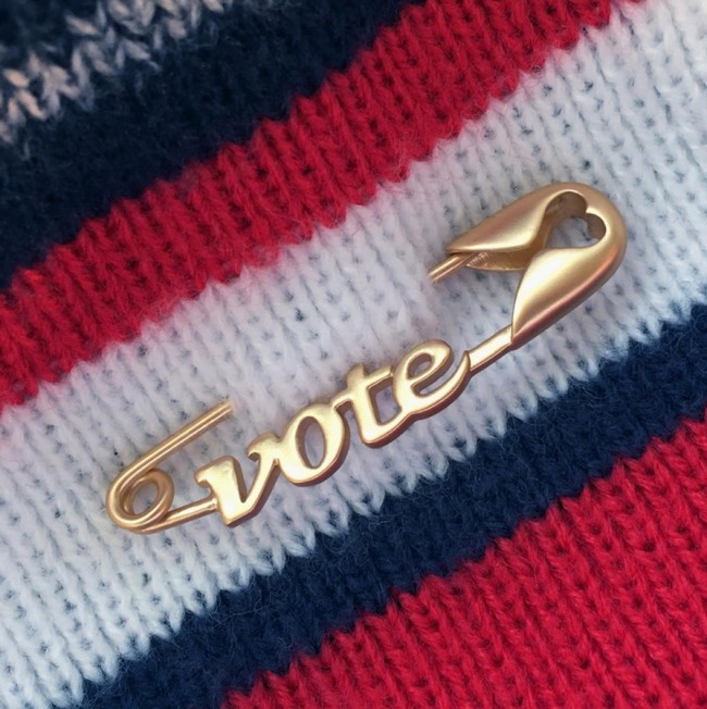 vote safety pin